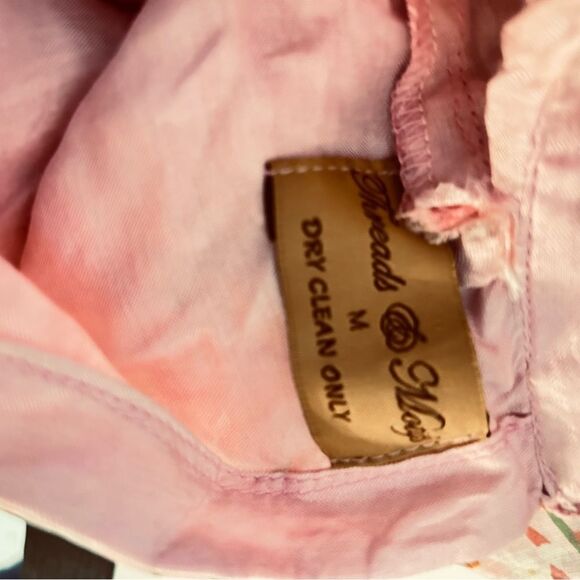 Threads and Motifs Blouse pink floral size M - Picture 10 of 11